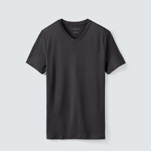 Unbound Merino Men's Merino V‑Neck T‑Shirt Medium - Charcoal Gray